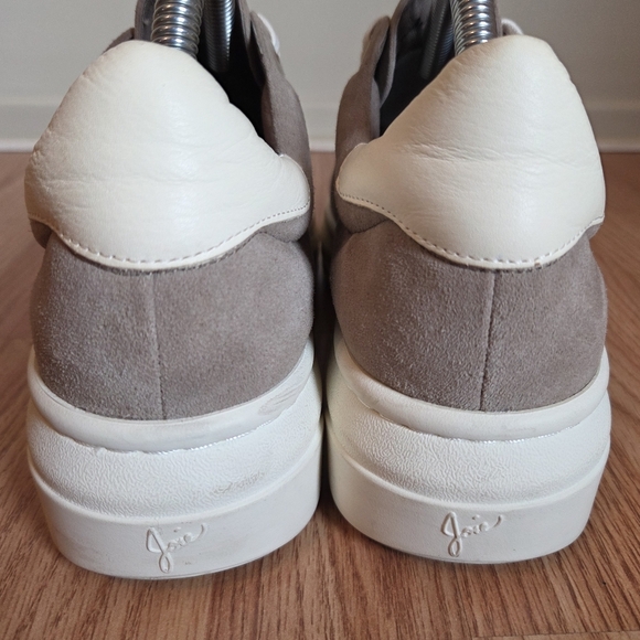 Joie Miriam Suede Leather Low Top Style Rubber Platform Taupe Sneakers Sz EU 39 - Picture 10 of 16
